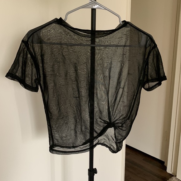Black Mesh Tee - Picture 3 of 5